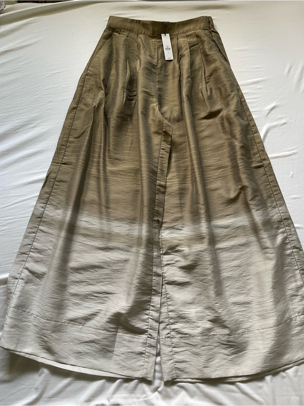 Banana Republic Women’s Gold & White Stripped Gradient Wide-Leg Pants / XS